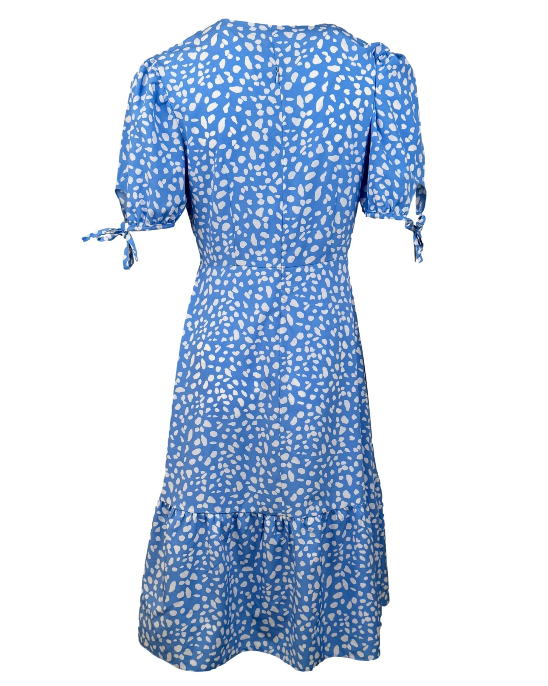 Mėlyna taškuota RIIL FASHION suknelė, M