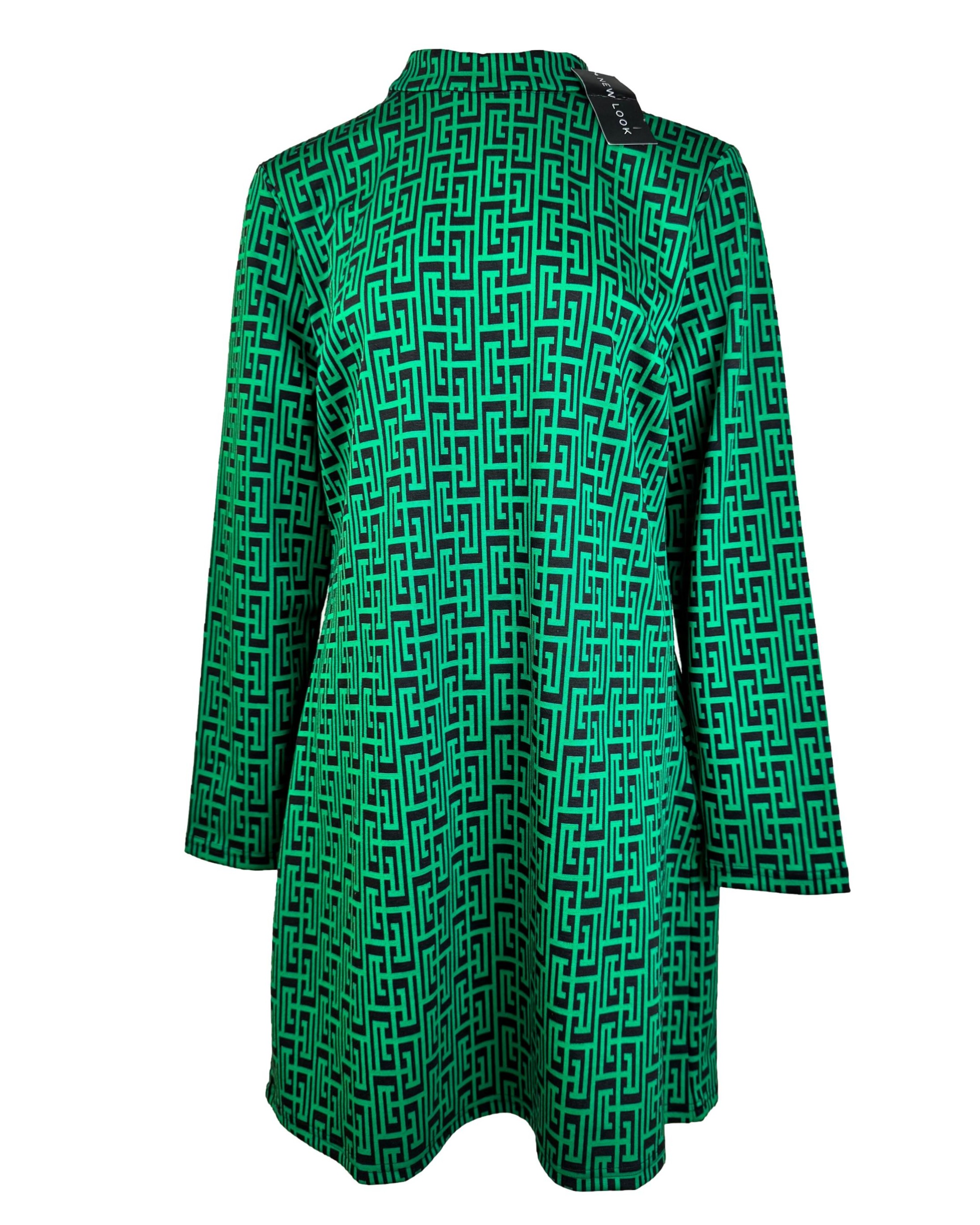 Žalia raštuota NEW LOOK suknelė, XL, NAUJA