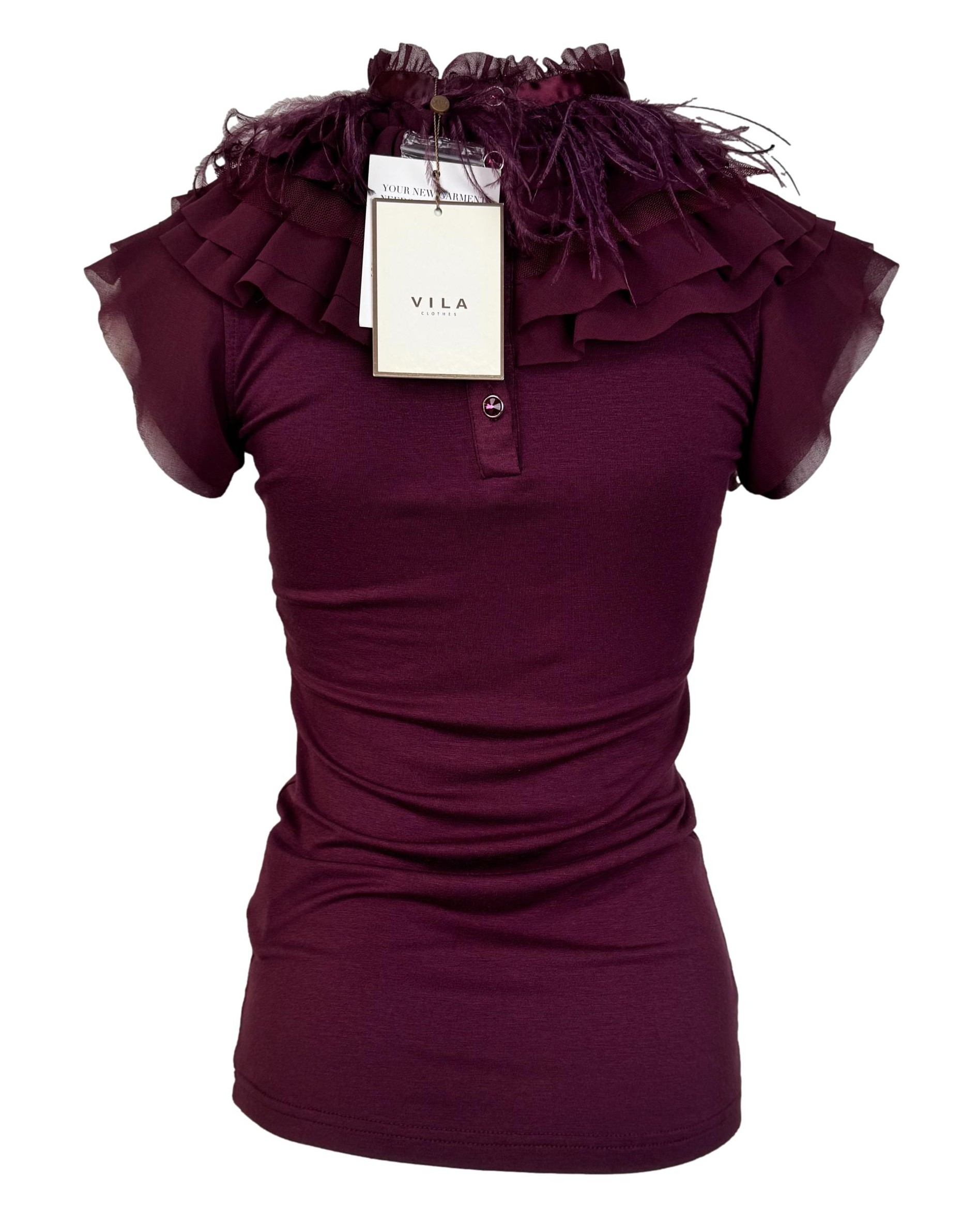Bordo spalvos VILA palaidinė, XS, NAUJA