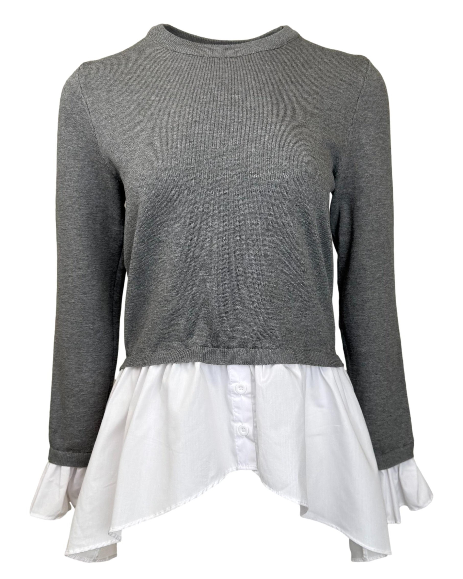 Pilkas NEW LOOK megztinis, S