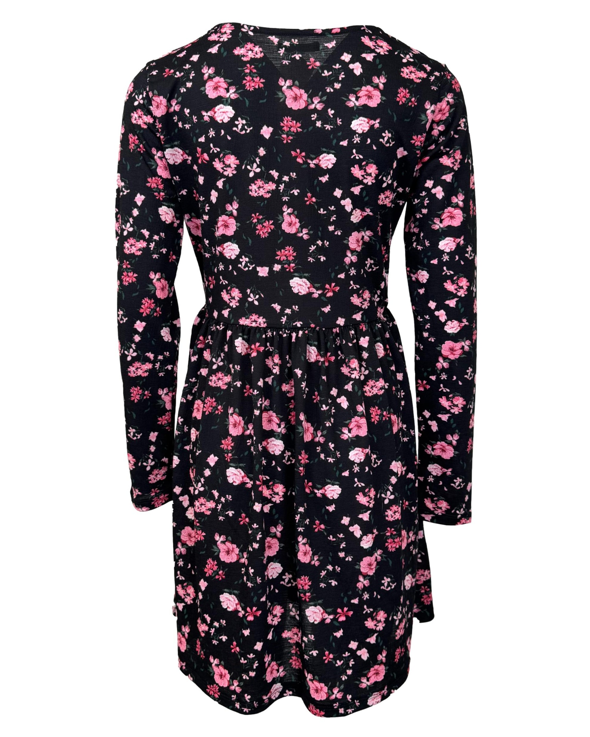 Juoda gėlėta CROPP suknelė, M