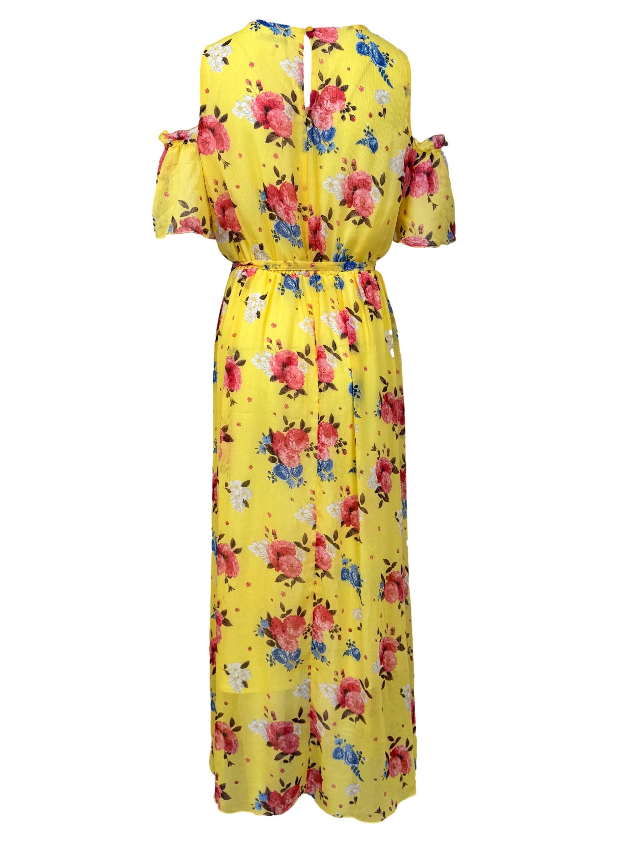 Geltona gėlėta GEORGE suknelė, M