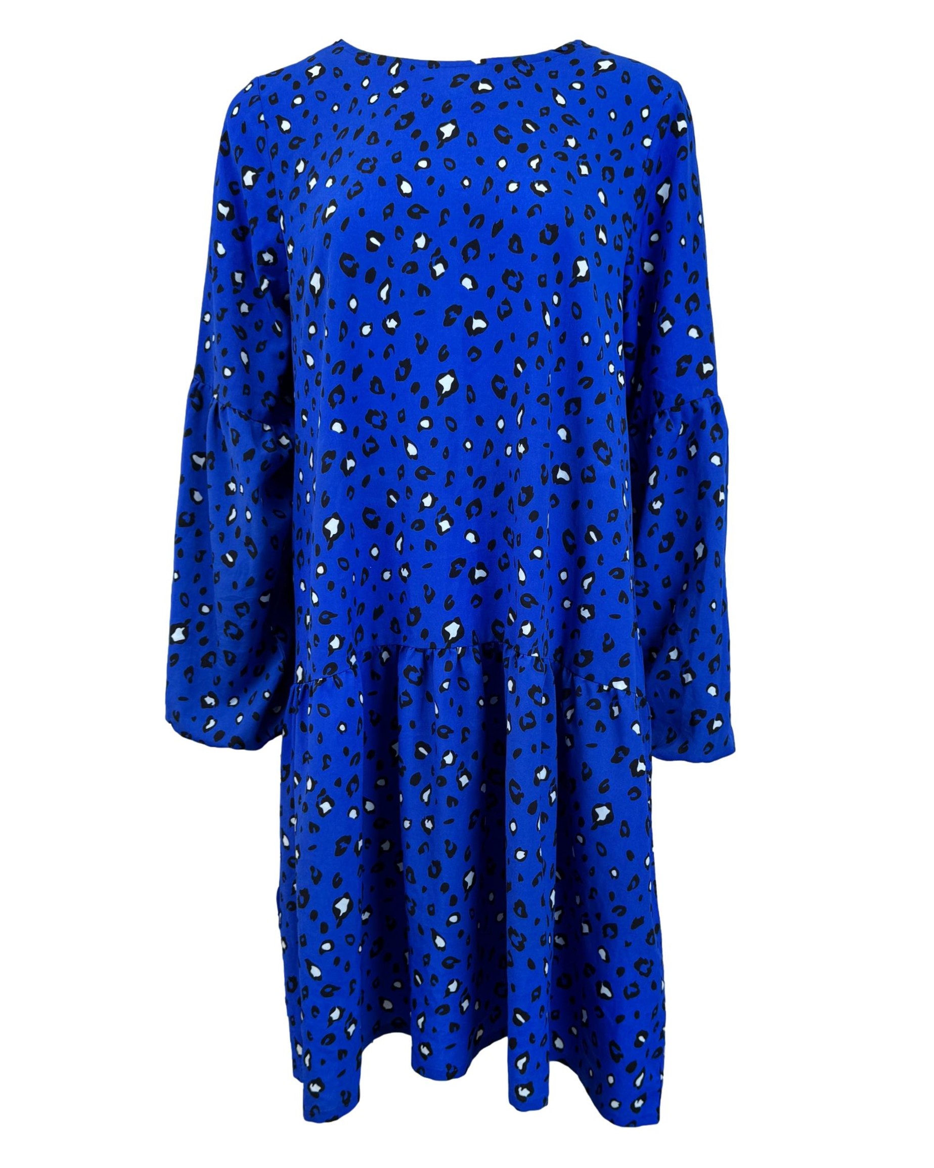 Mėlyna raštuota LIPO LIPO suknelė, L