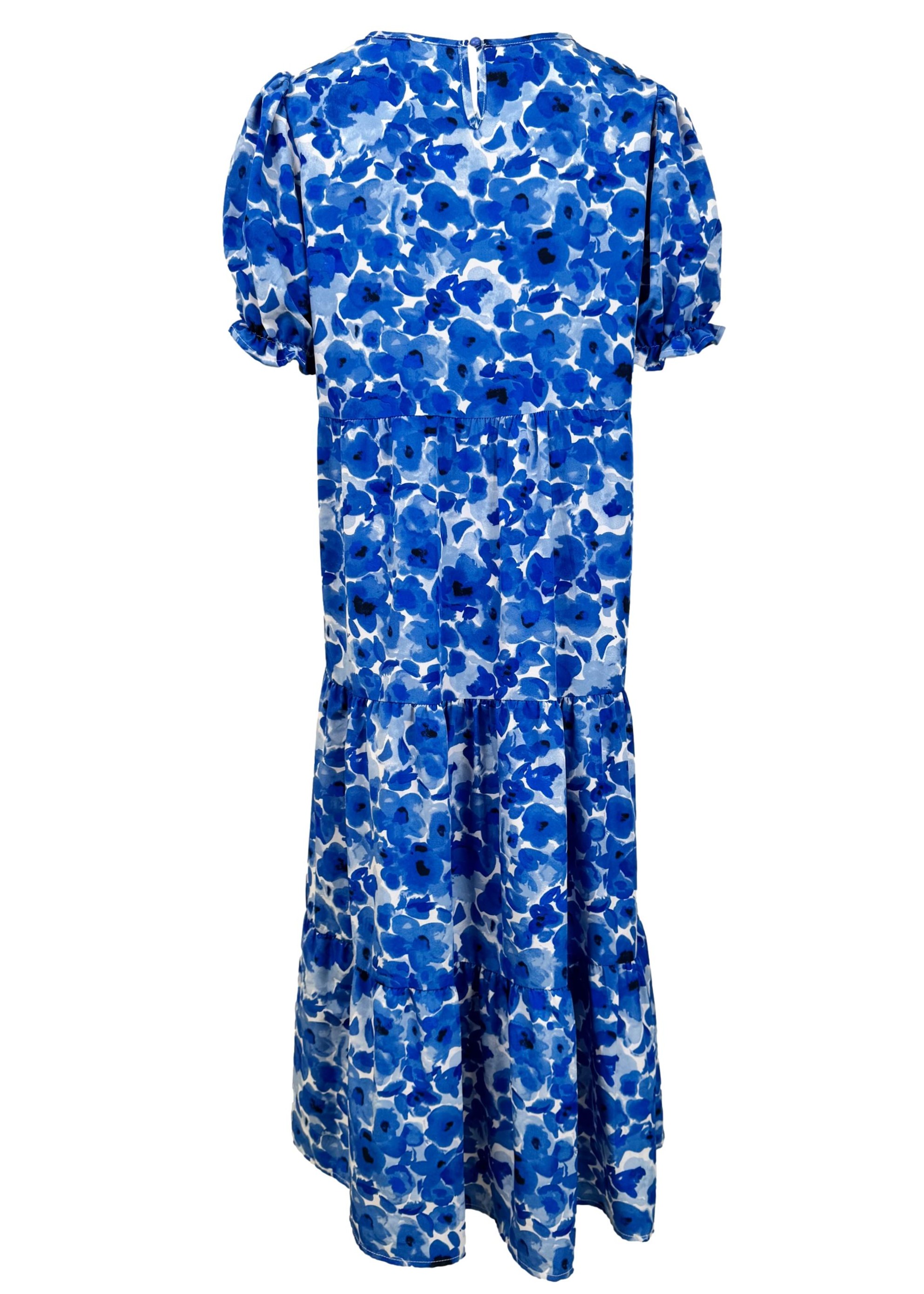 Mėlyna raštuota SHEIN suknelė, L