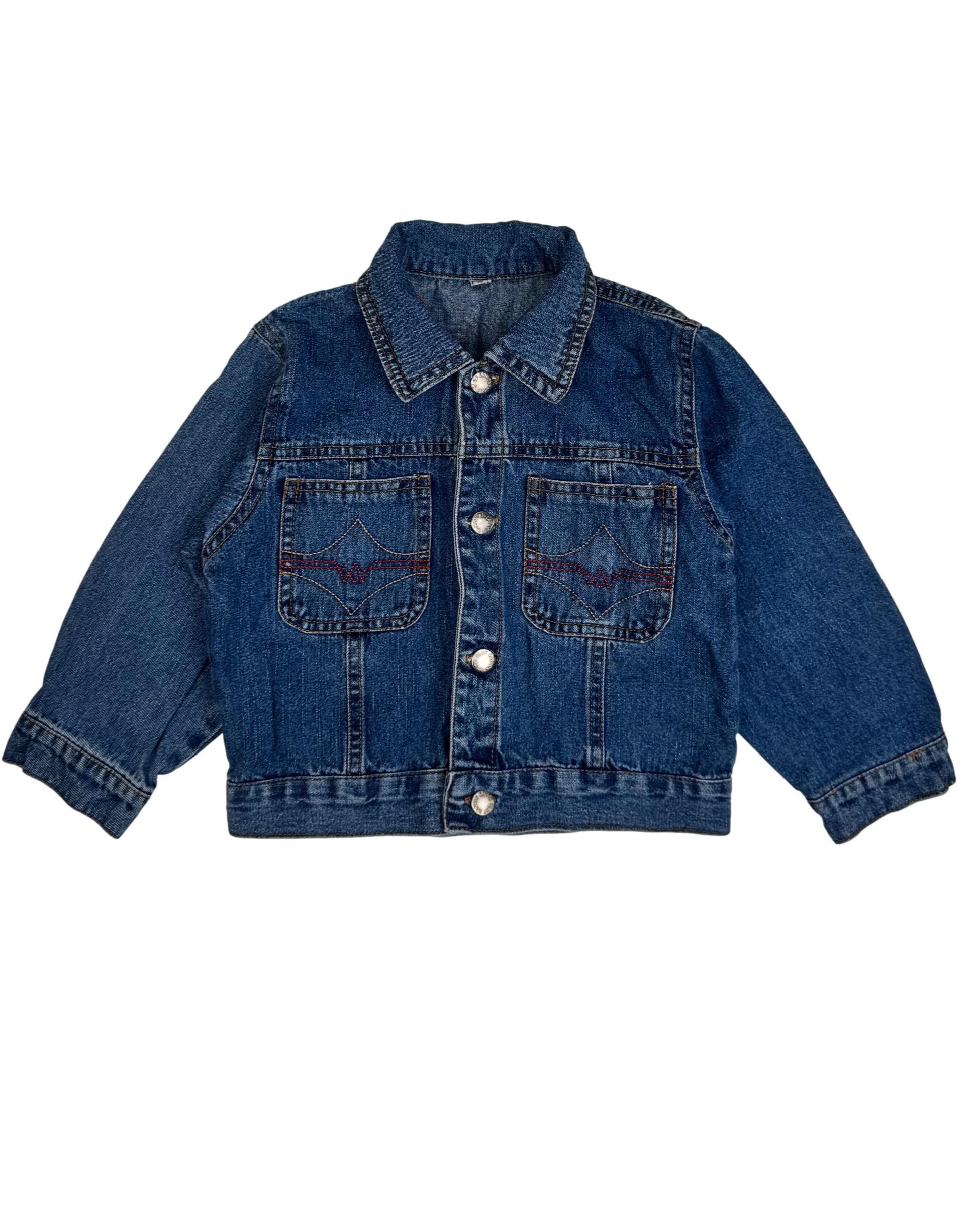 Mėlynas vaikiškas džinsinis švarkas, 4 m.