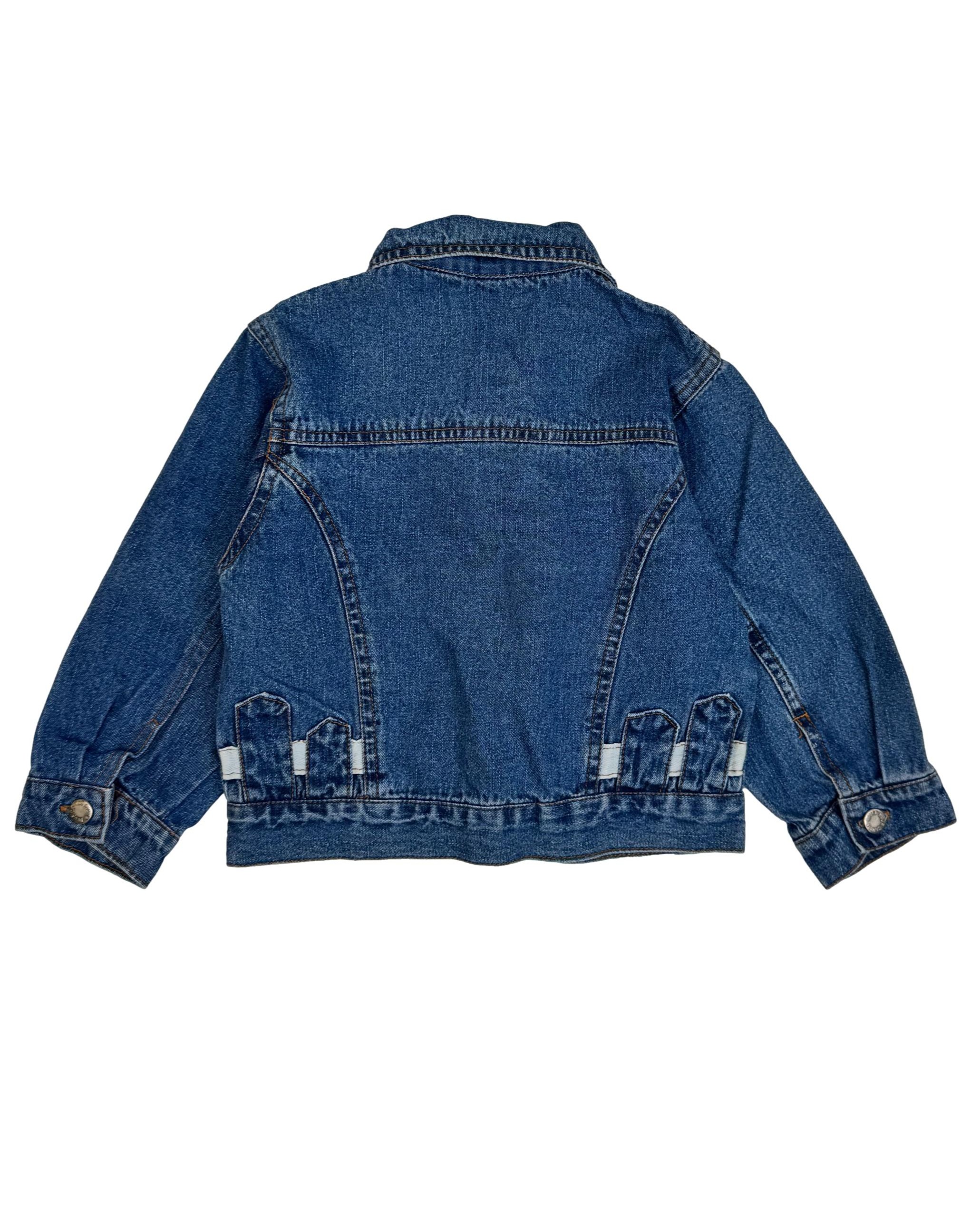 Mėlynas vaikiškas džinsinis švarkas, 4 m.