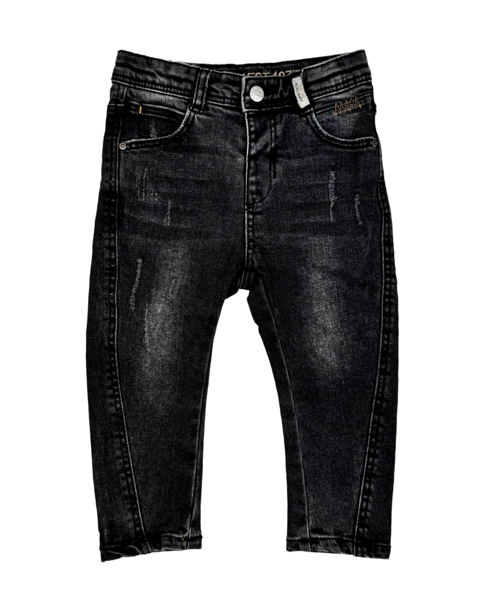 Juodi vaikiški ZARA džinsai, 18-24 mėn.