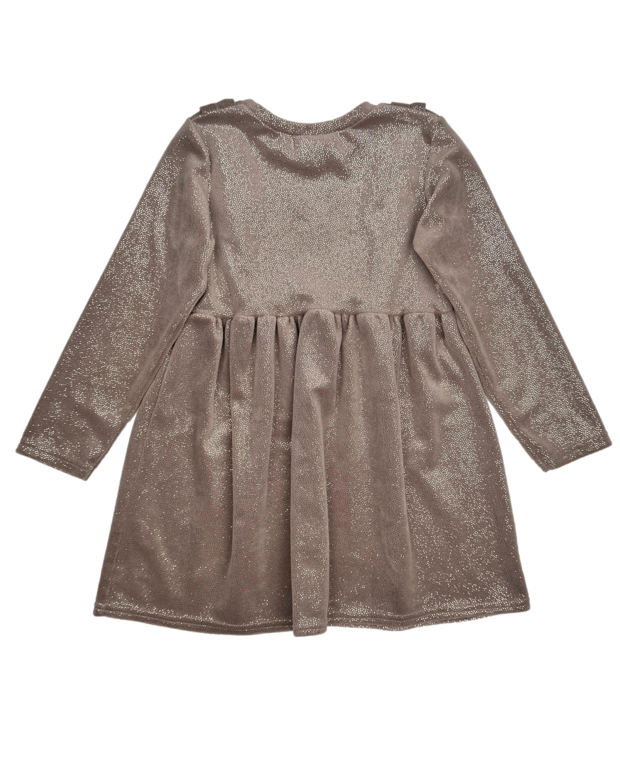 Ruda vaikiška LAMBDA suknelė, 110 cm.