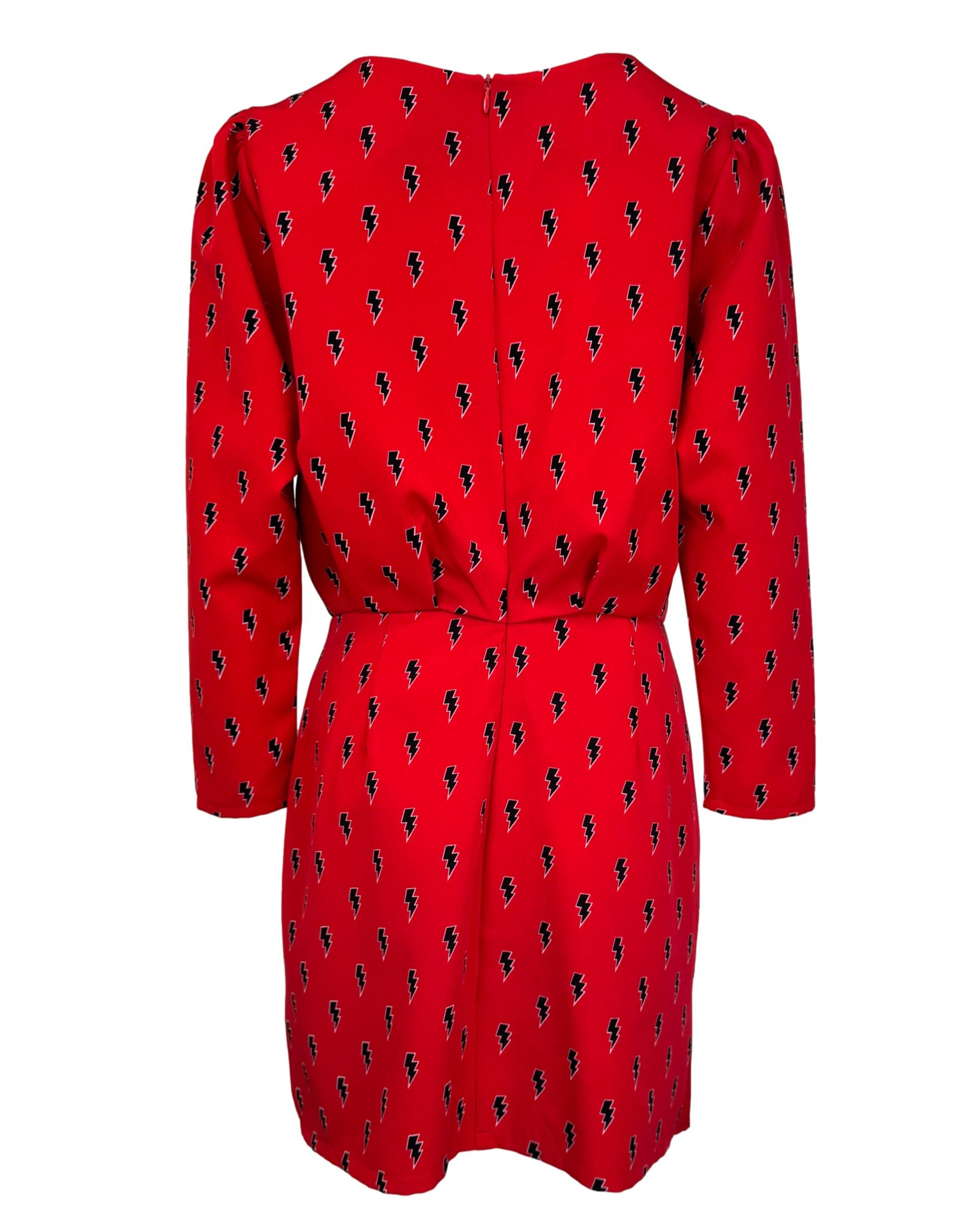 Raudona raštuota MINUETO suknelė, M