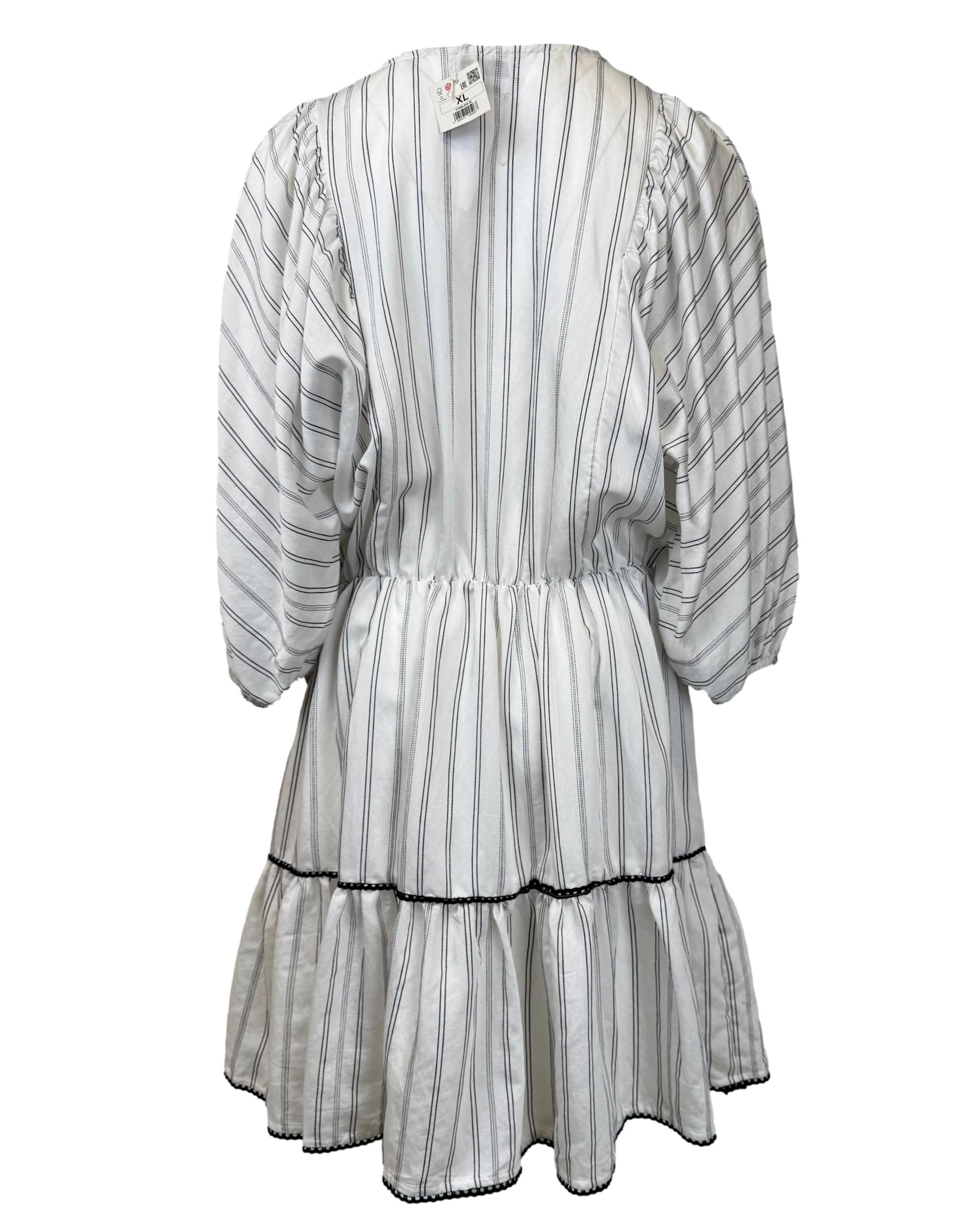 Balta dryžuota RESERVED suknelė, XL, NAUJA