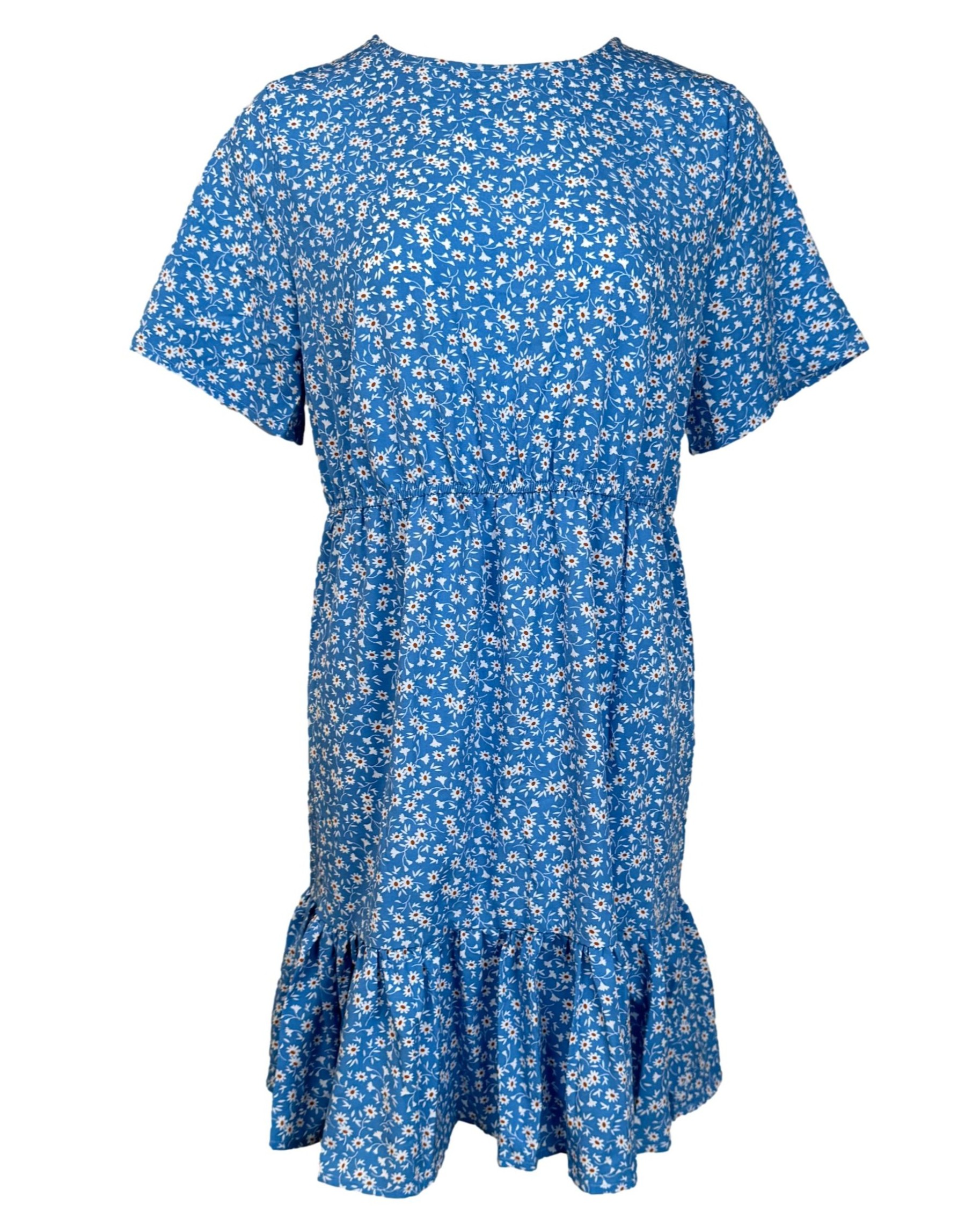 Mėlyna gėlėta suknelė, XL