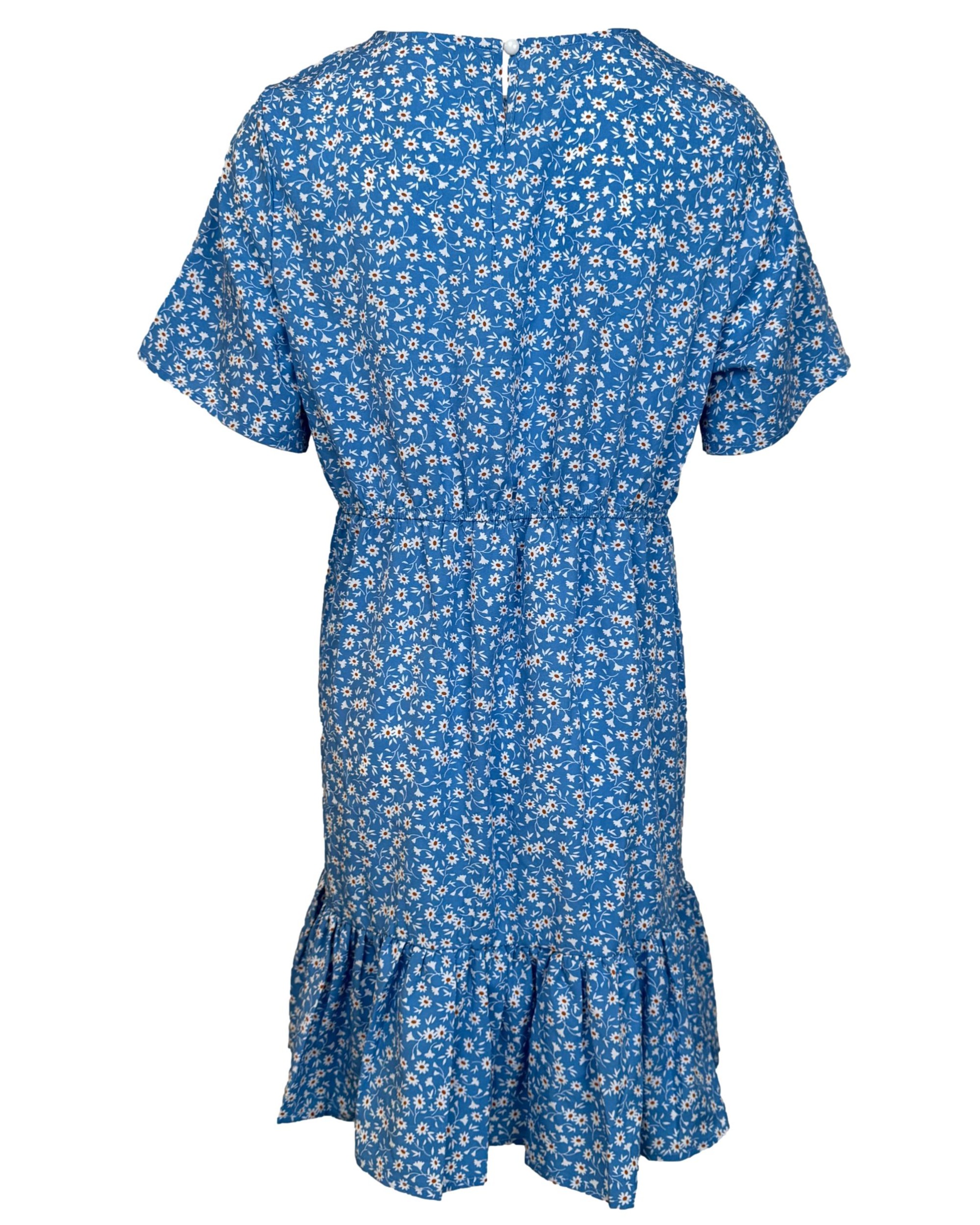 Mėlyna gėlėta suknelė, XL