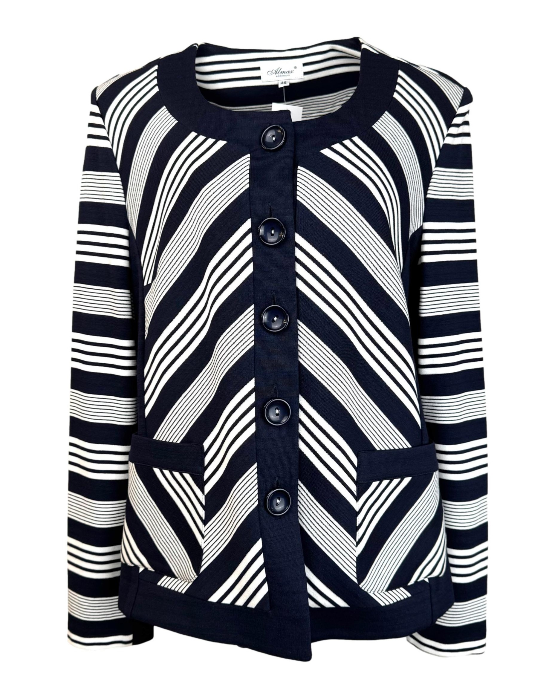 Mėlynas dryžuotas ALMAX švarkas, XL