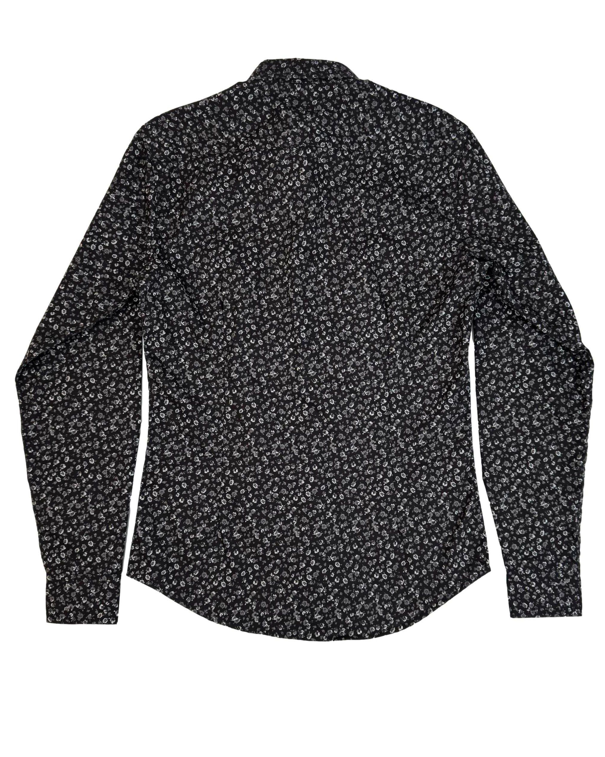 Vyriški juodi raštuoti SMOG marškiniai, S, NAUJI