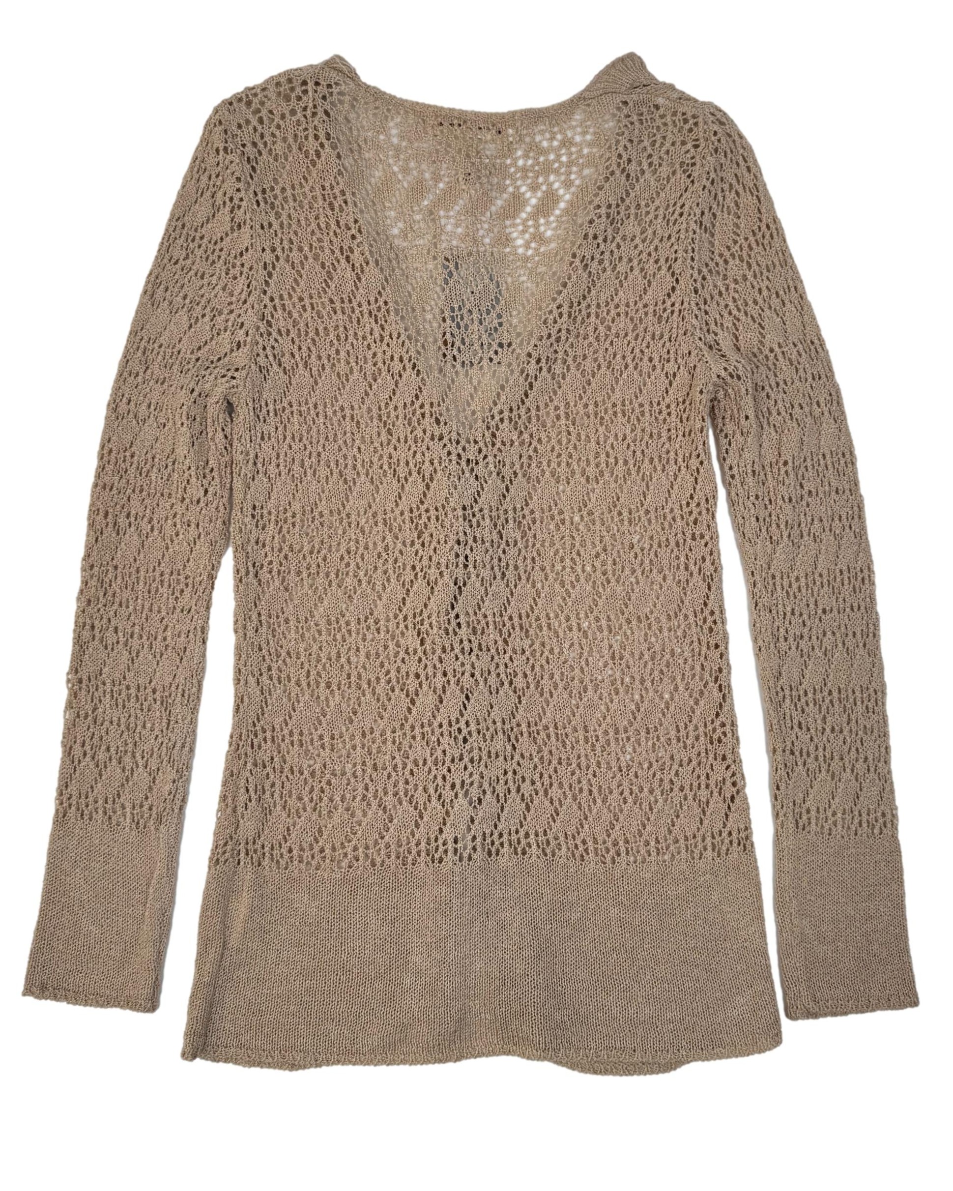 Rudas lino mišinio BEFIRE megztinis, S, NAUJAS